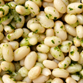 Judías con salsa verde